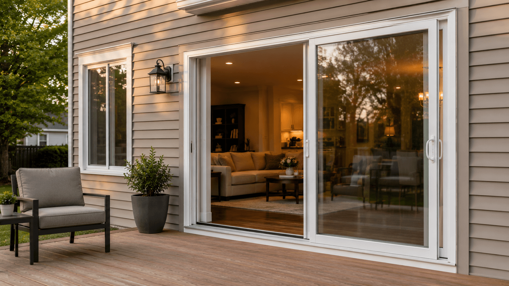 Patio door installation in the Midwest by Euro-Tech