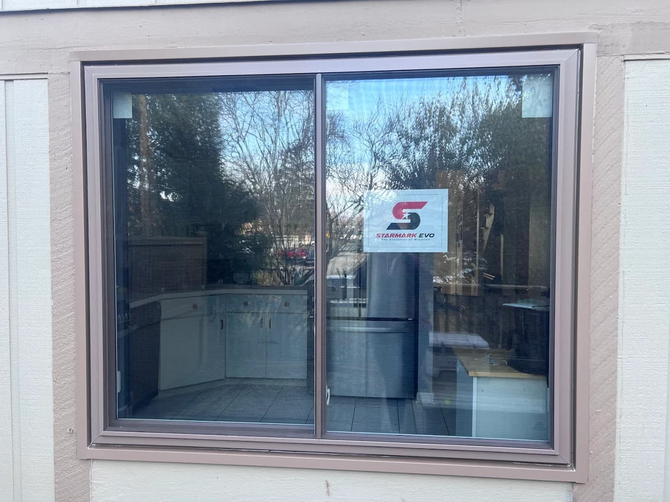 Horizontal sliding replacement window installed by Euro-Tech in Rockford, IL